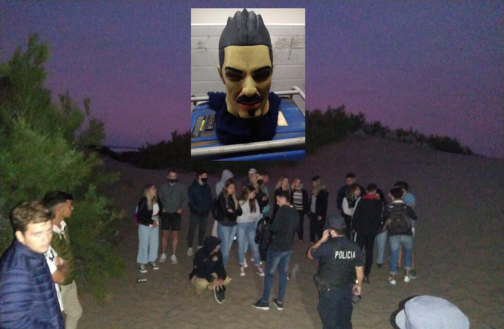 Desactivaron dos fiestas clandestinas en Reta, secuestraron hasta una máscara de Ricardo Fort