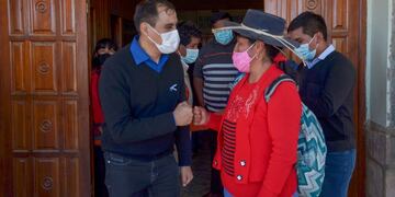 En su carácter de candidato a diputado provincial, Omar Gutiérrez estuvo en Abra Pampa.