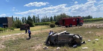El automóvil que conducía Gustavo Zilleruelo quedó destruido.