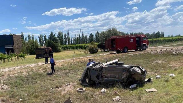 El automóvil que conducía Gustavo Zilleruelo quedó destruido.