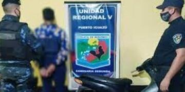 Puerto Iguazú: terminó detenido por circular en una moto robada