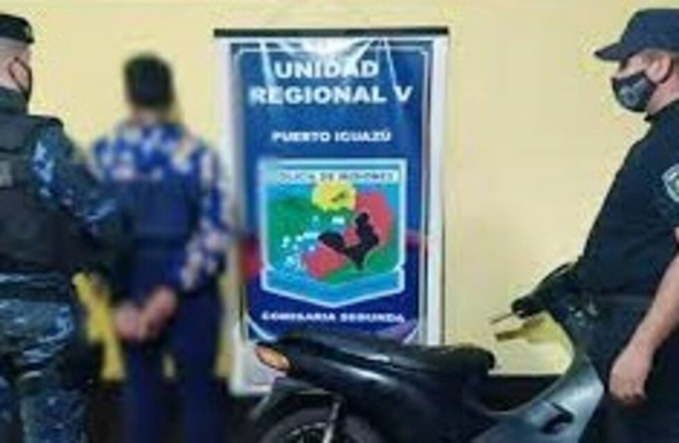 Puerto Iguazú: terminó detenido por circular en una moto robada