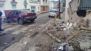 Las imágenes del siniestro vial en barrio Alberdi.