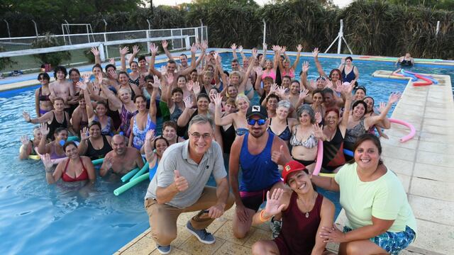 Castellano estuvo en la Pileta municipal de El Ceibo
