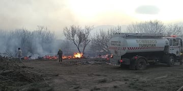Los incendios intencionales en Tunuyán han desbastado más de 800 hectáreas.