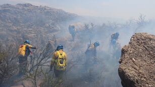 Incendio en Capilla del Monte.