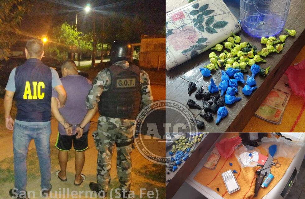 San Guillermo: amenazó y lo detuvieron con drogas