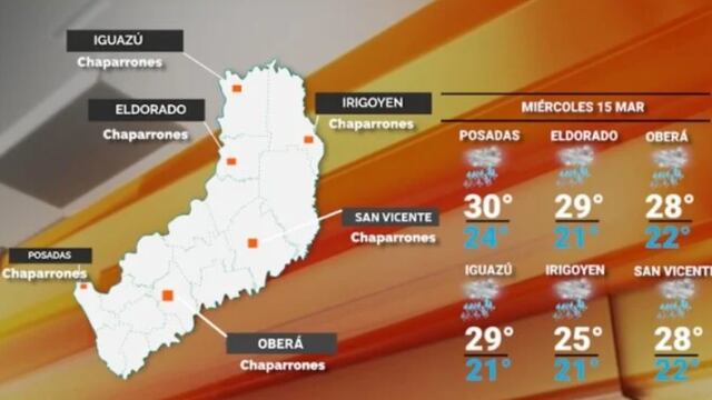 Continúan las precipitaciones para este miércoles en Misiones.