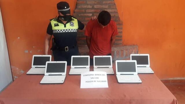 El joven que tendría antecedentes, aseguró que había encontrado la bolsa tirada en el Parque 9 de Julio.