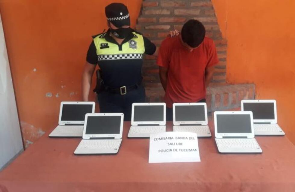 Inseguridad: escapaba con netbooks robadas en Banda del Rio Salí y terminó aprehendido