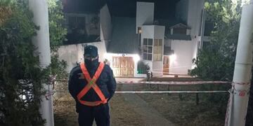 El operativo policial en el lugar (Gentileza El Diario de Carlos Paz).