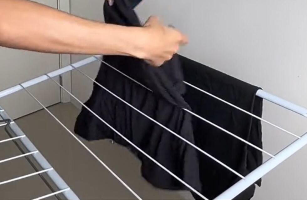 Un cordobés mostró su ingenioso método para secar la ropa y provocó una polémica en las redes