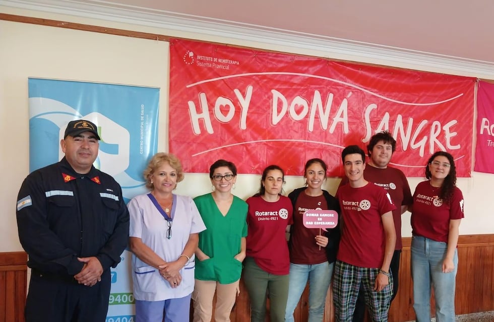 Tres Arroyos: se llevó a cabo la colecta de sangre organizada por Rotaract Tres Arroyos Libertad