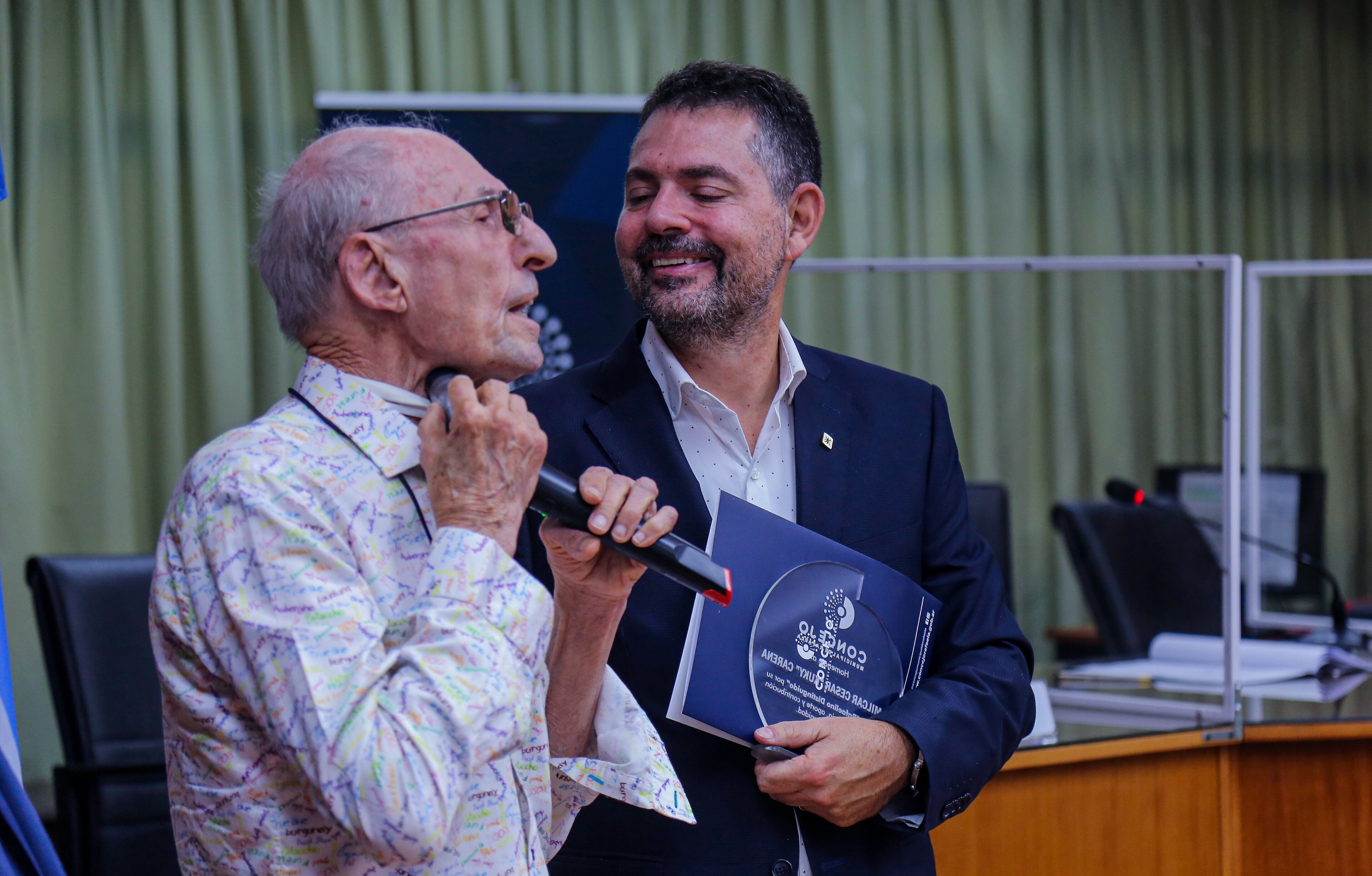 Amílcar "Kuky" Carena y Rodolfo "Fito" Enrico, dos rafaelinos distinguidos