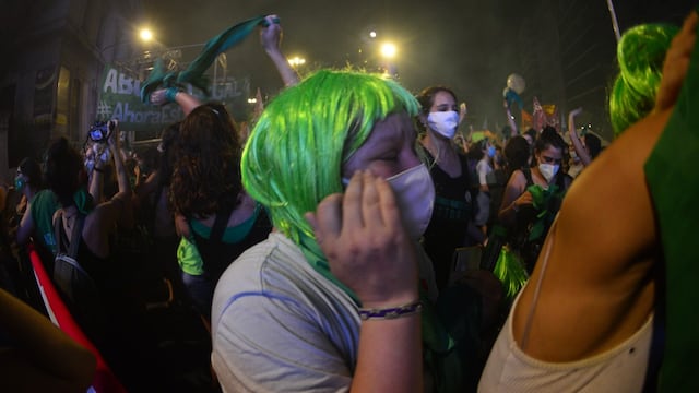 En fotos: festejos y emoción en Córdoba por la legalización del aborto