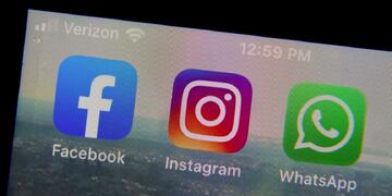 Facebook, Instagram y WhatsApp. Foto: Los Andes.