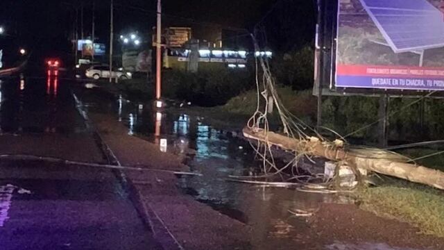 El servicio de internet y de electricidad se vieron interrumpidos por varias horas.