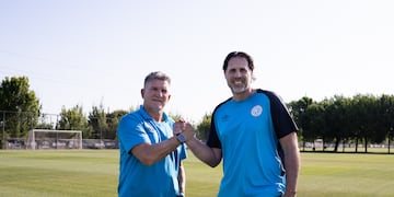 Luis Fabián Artime, presidente de Belgrano, presentó a Carlos Bossio para la estructura formativa de Villa Esquiú.