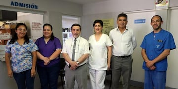 Medina Ruiz supervisó el avance de las obras de ampliación del CAPS de Benjamín Paz.