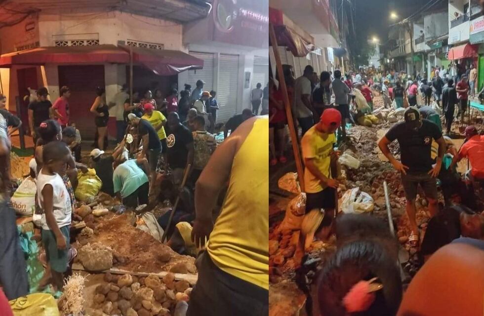 Vecinos rompieron el asfalto y levantaron toda la calle por un rumor de que abajo había oro