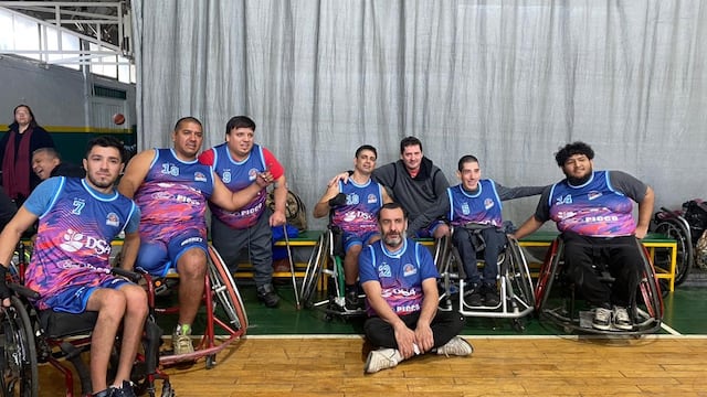 Nahuel Maldonado basquet adaptado en silla de ruedas Arroyito