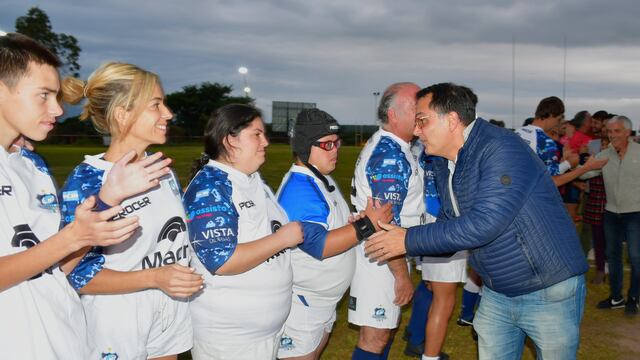 El presidente del Concejo Deliberante de San Salvador de Jujuy, Lisandro Aguiar, dio la bienvenida al seleccionado nacional Pumpas XV.