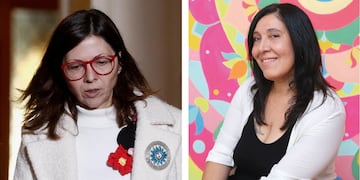 En la foto, Silvina Batakis (titular del Banco Nación) y la numeróloga "Pitty"