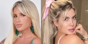 Flor Peña y Wanda Nara lucieron el mismo vestido.