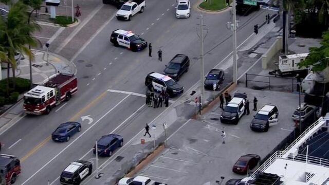 La zona del ataque en Hollywood Beach.