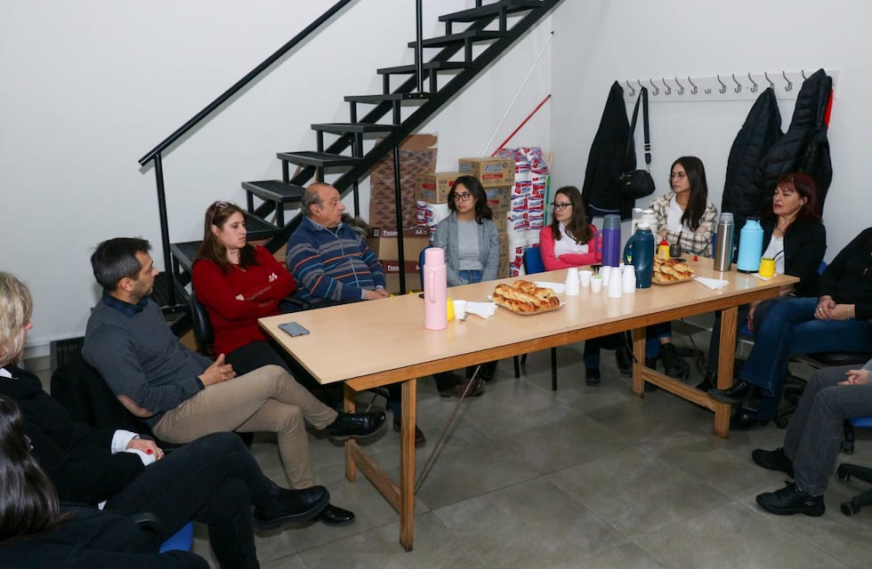 Desayuno de trabajo del intendente Sánchez con la directora de Políticas Tributarias y su equipo