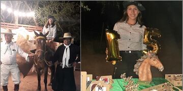 Nahir celebró sus 15 en el campo, acompañada de su familia y mucha tradición criolla.