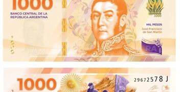 Este lunes presentaron los nuevos billetes. Comenzarán a circular en seis meses.