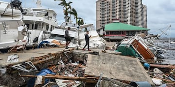 Las imágenes más impactantes del huracán Ian en su feroz paso por Florida. / Foto: Gentileza
