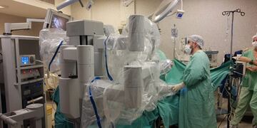 El Robot Da Vinci en pleno funcionamiento.