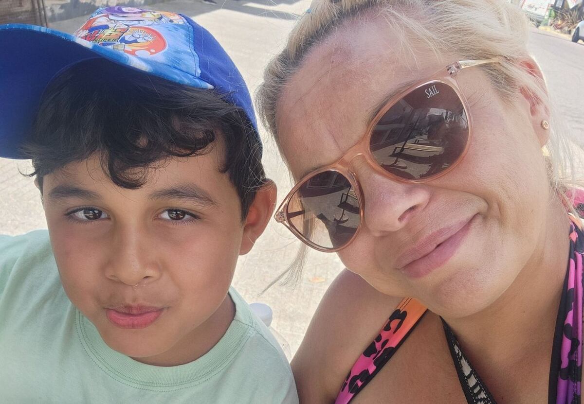 Gisela y su hijo Gabriel