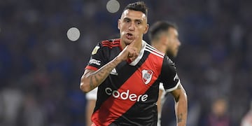 Matías Suárez y el gesto contra los hinchas de Talleres, en la previa del cruce con Belgrano.