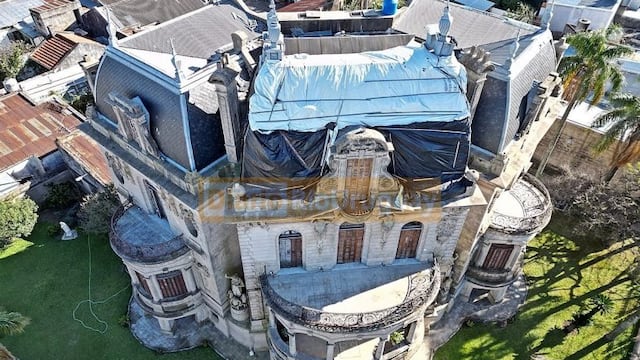 Las obras de restauración en el Palacio Arruabarrena se encuentran paralizadas tras la rescisión del contrato con la empresa encargada.
