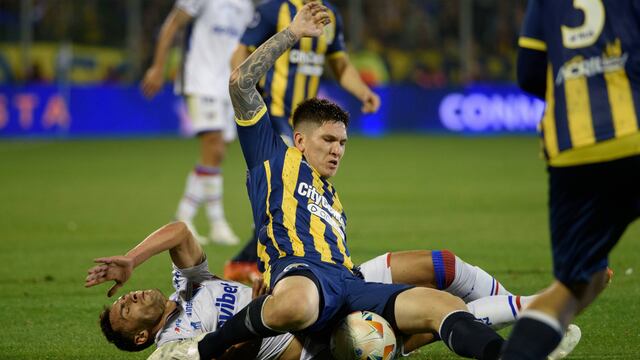 Franco Ibarra tuvo mucho trabajo en el mediocampo auriazul.