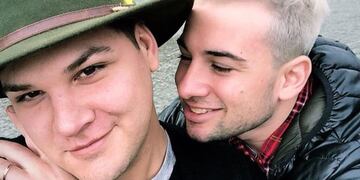 Emmanuel y Nicolás, pareja desde hace 11 años.