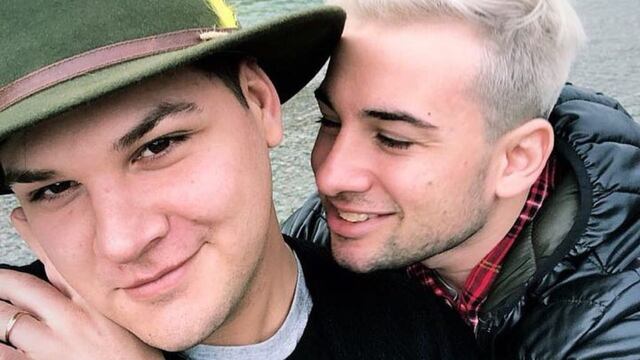 Emmanuel y Nicolás, pareja desde hace 11 años.