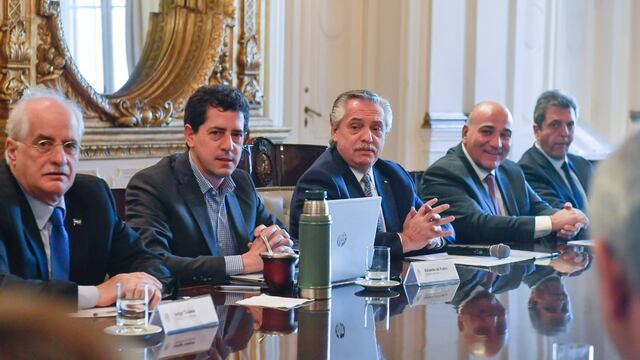 El Gobierno tuvo una nueva reunión de gabinete con la presencia de Sergio Massa y Alberto Fernández. Foto: Presidencia.