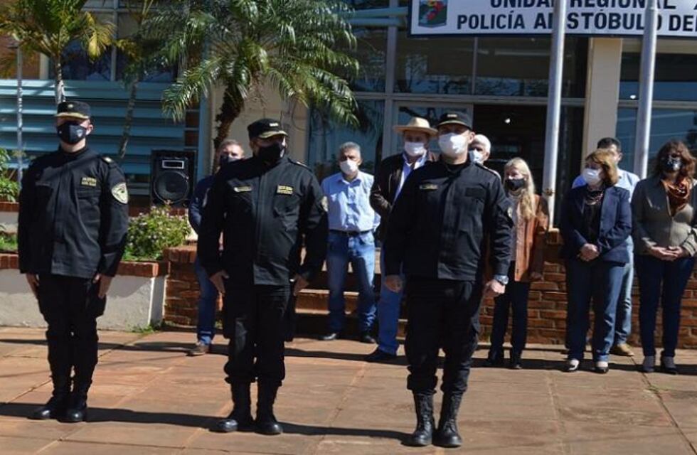 Aristóbulo del Valle: asumen nuevos jefes de la Unidad Regional XI