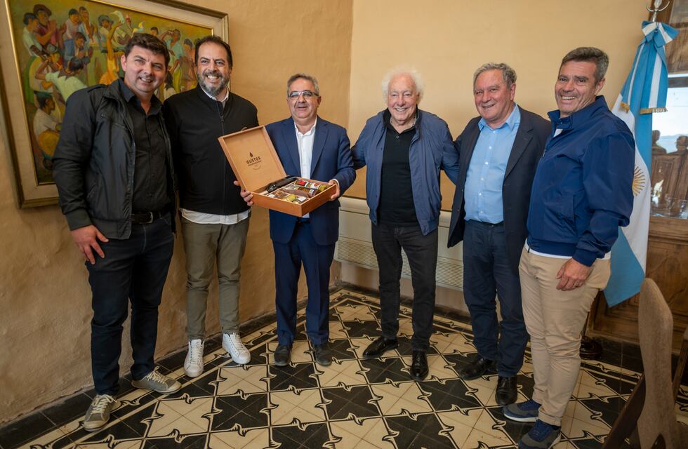 Jalil y Dusso recibieron a las autoridades de la Copa Argentina