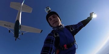 "Juancho" era oriundo de Morteros y trabajaba en la cooperativa local. (@paracaidismo_sf)