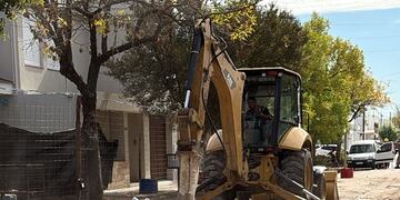 Obra de ASSA en calle Tucumán