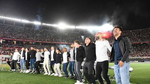 La fiesta que vivió River tuvo sus momentos de gastada hacia Boca / Prensa River Plate.