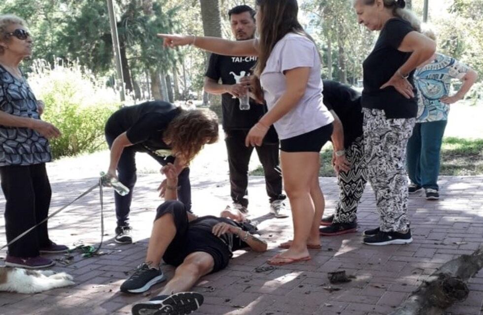 Rosario: le cayó una rama encima mientras hacía taichi en la plaza y terminó con la cadera quebrada