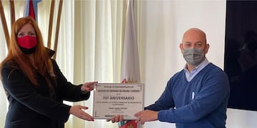 Daniel Gómez Gesteria reconoció al IES es su 70 aniversario.