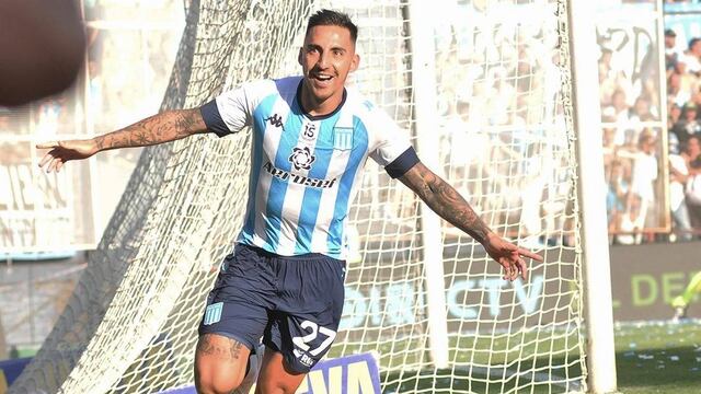 Javier Correa y sus dos goles del Cilindro, para que Racing entre a la Sudamericana (La Voz).
