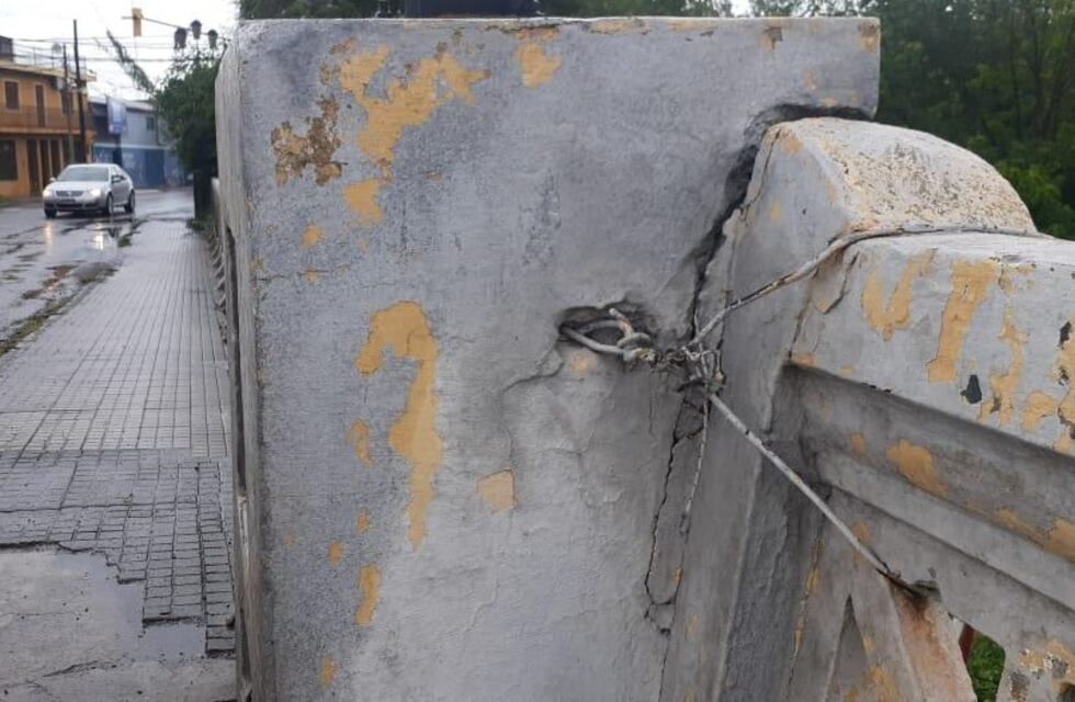 Denuncian que un puente de Salta está “literalmente” atado con alambre